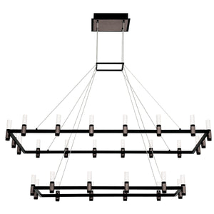 Eurofase - 37049-010 - ALTAMONT-CHD-30LT-52IN-SNBM-WH - ALTAMONT - Satin Nickel Black