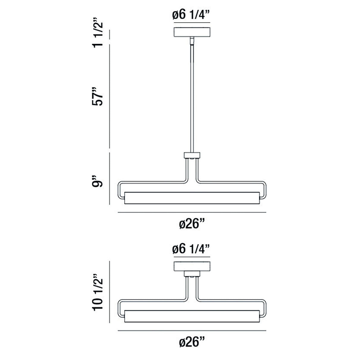 Eurofase - 37082-025 - PEMBERTON-PEN-26IN-SN - PEMBERTON - Satin Nickel