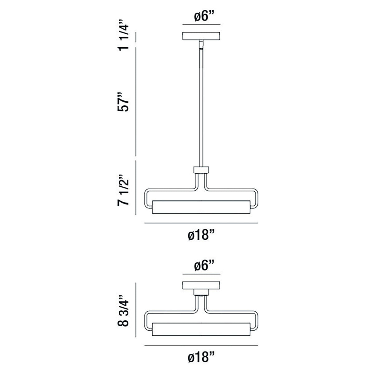 Eurofase - 37083-020 - PEMBERTON-PEN-18IN-SN - PEMBERTON - Satin Nickel