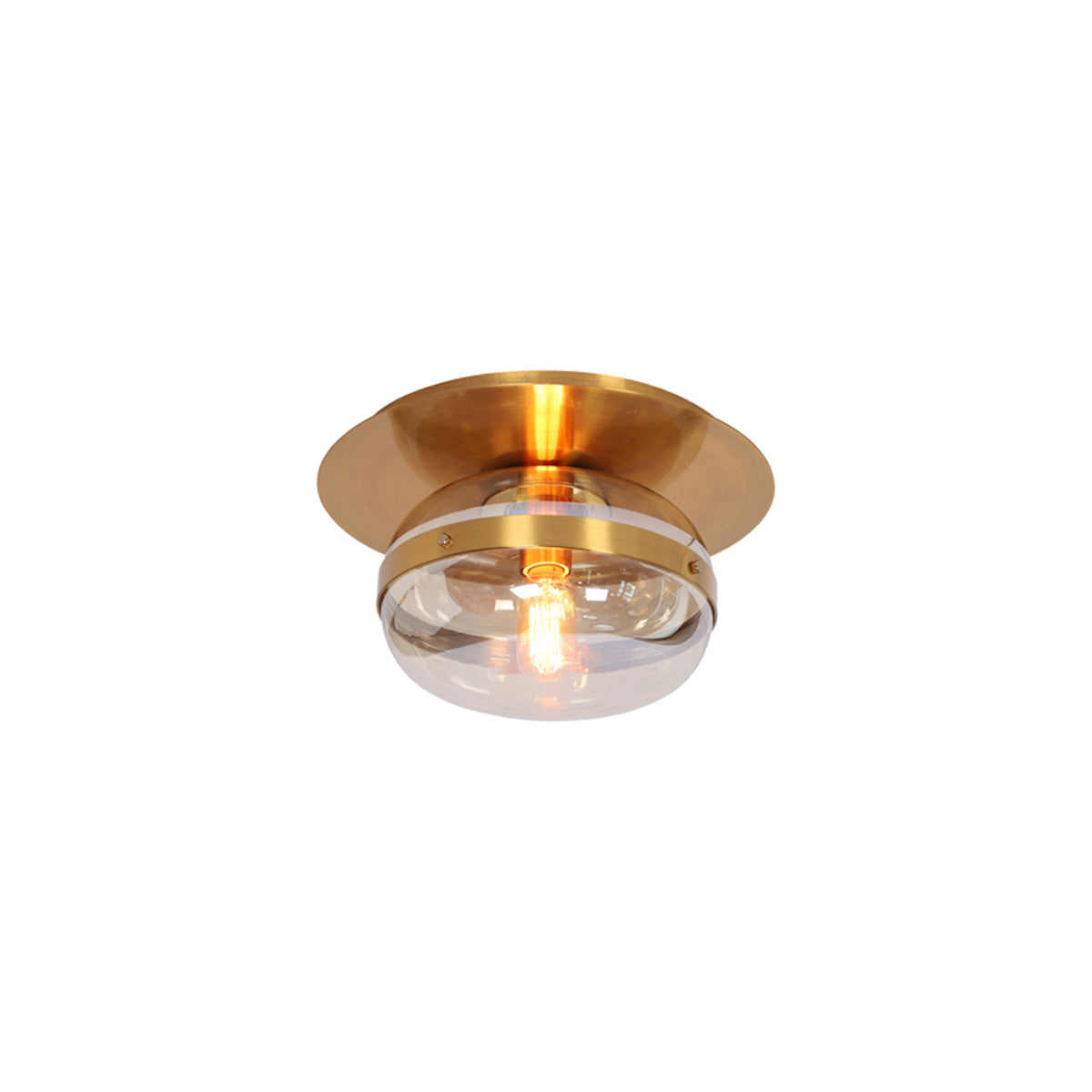 Eurofase - 37086-015 - One Light Flushmount - Nottingham - Ancient Brass