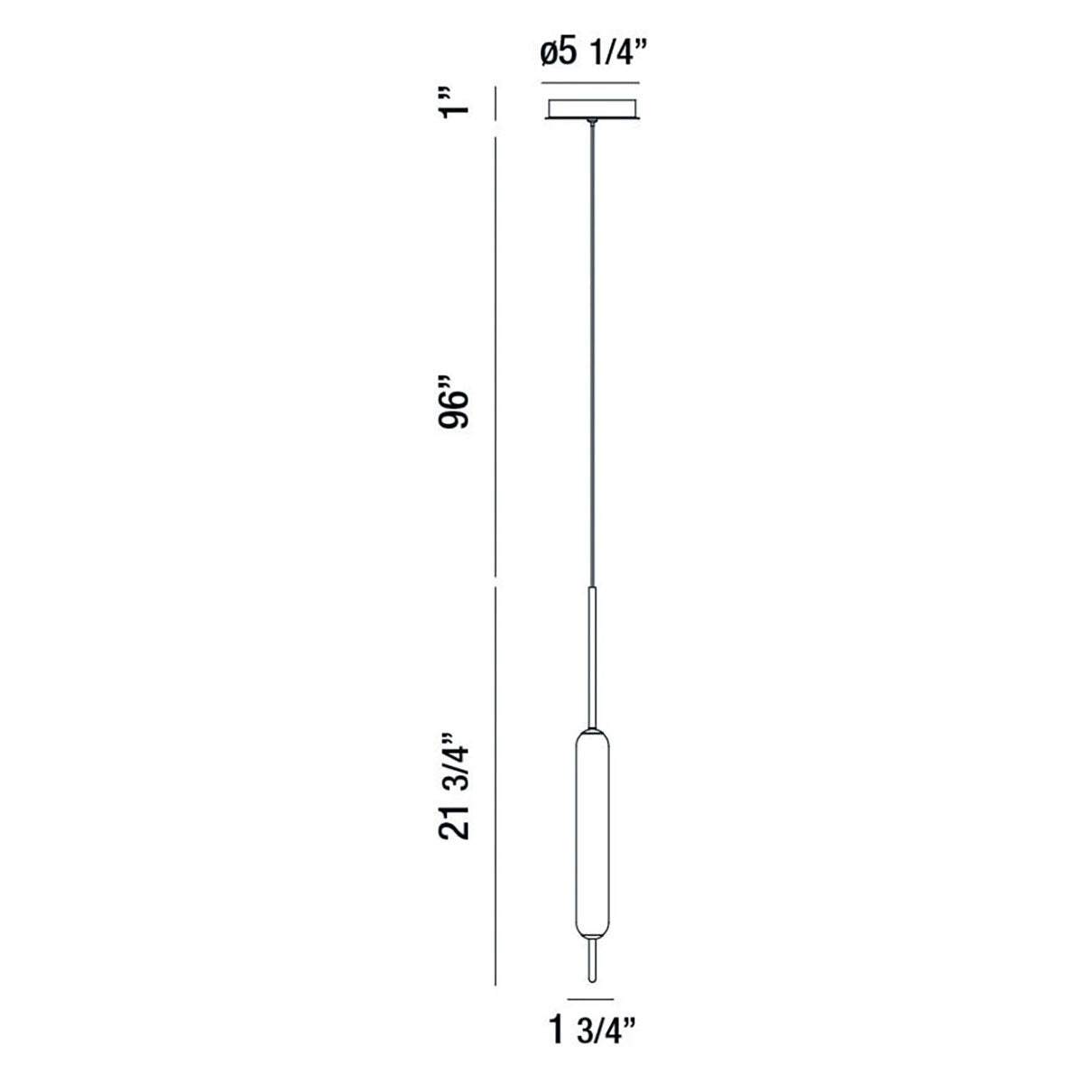 Eurofase - 37237-028 - CUMBERLAND-PEN-22IN-GD-WH - CUMBERLAND - Gold