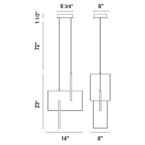 Eurofase - 37347-017 - COBURG-PEN-23IN-GD - COBURG - Gold