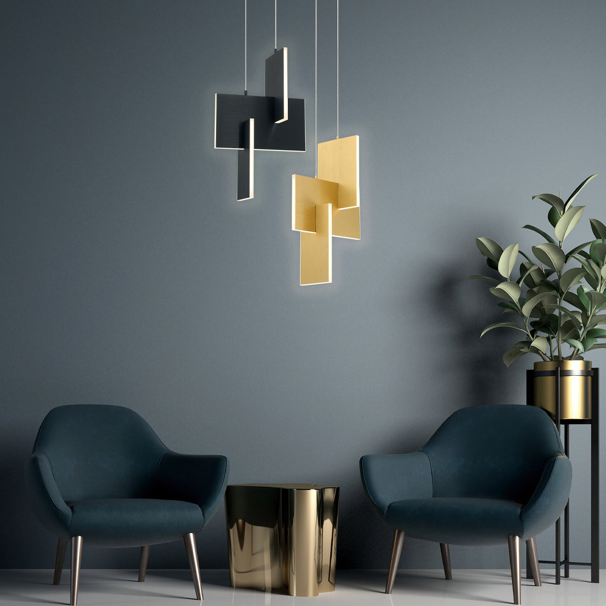 Eurofase - 37347-017 - LED Chandelier - Coburg - Anodized Gold