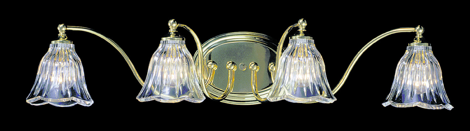 Framburg - 8174 PB - Four Light Wall Sconce - Geneva - Polished Brass