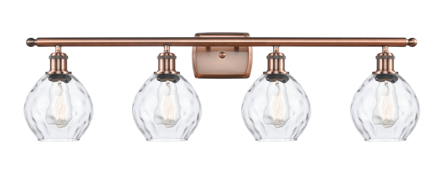 Innovations - 516-4W-AC-G362 - Four Light Bath Vanity - Ballston - Antique Copper