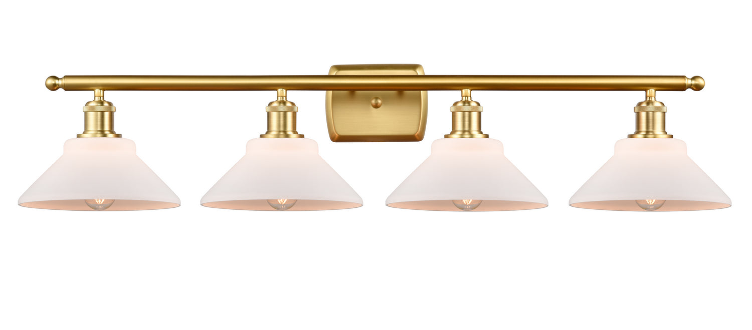 Innovations - 516-4W-SG-G131 - Four Light Bath Vanity - Ballston - Satin Gold