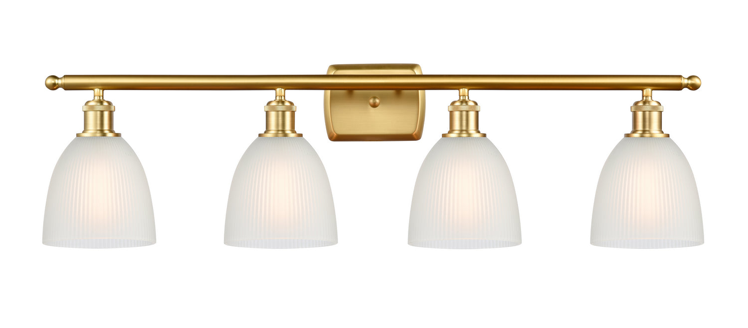 Innovations - 516-4W-SG-G381 - Four Light Bath Vanity - Ballston - Satin Gold