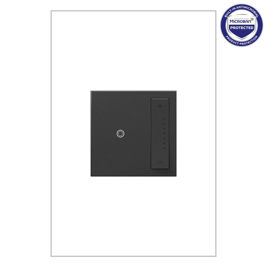 Legrand - ADTP4FBL3PG4 - 0-10V sofTap Dimmer with Microban - adorne - Graphite