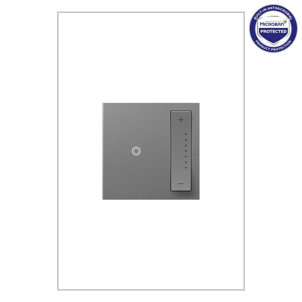 Legrand - ADTP4FBL3PM4 - 0-10V sofTap Dimmer with Microban - adorne - Magnesium