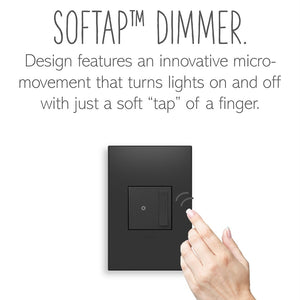 Legrand - ADTP703TUG4 - 700W sofTap Tru-Universal Dimmer with Microban - adorne - Graphite