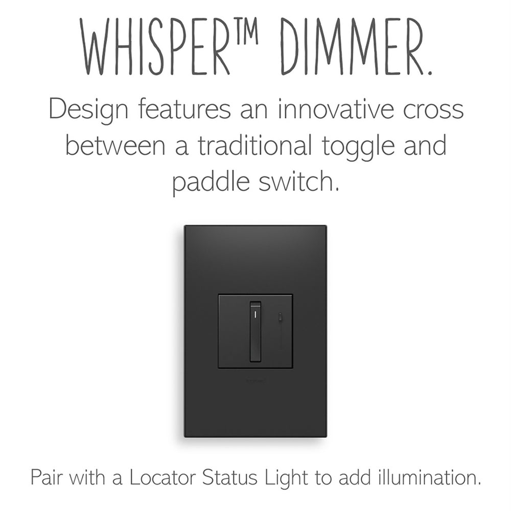 Legrand - ADWR703TUG4 - Whisper Tru-Universal Dimmer with Microban - adorne - Graphite