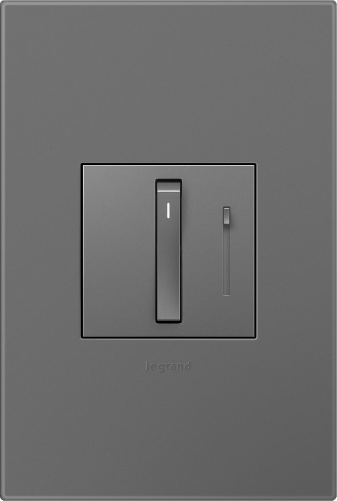 Legrand - ADWR703TUM4 - Whisper Tru-Universal Dimmer with Microban - adorne - Magnesium