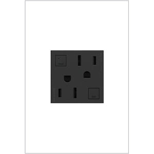 Legrand - AGFTR2152G4 - Duplex Self-Test GFCI Receptacles - Adorne - Graphite