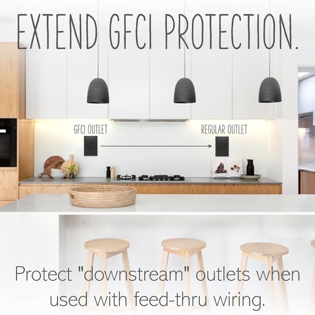 Legrand - AGFTR2202G4 - Tamper-Resistant 20A Duplex Self-Test GFCI Receptacles - adorne - Graphite