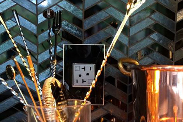 Legrand - AGFTR2202M4 - Tamper-Resistant 20A Duplex Self-Test GFCI Receptacles - adorne - Magnesium