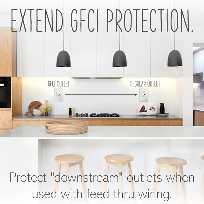Legrand - AGFTR2202W4 - Tamper-Resistant 20A Duplex Self-Test GFCI Receptacles - adorne - White