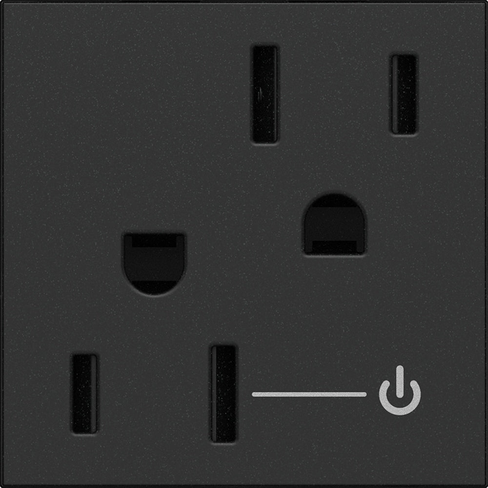 Legrand - ARCH152G10 - 15A Tamper-Resistant Half-Controlled Outlet - adorne - Graphite