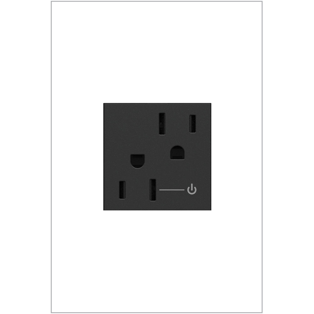 Legrand - ARCH152G10 - Tamper-Resistant Half Controlled Outlet - Adorne - Graphite