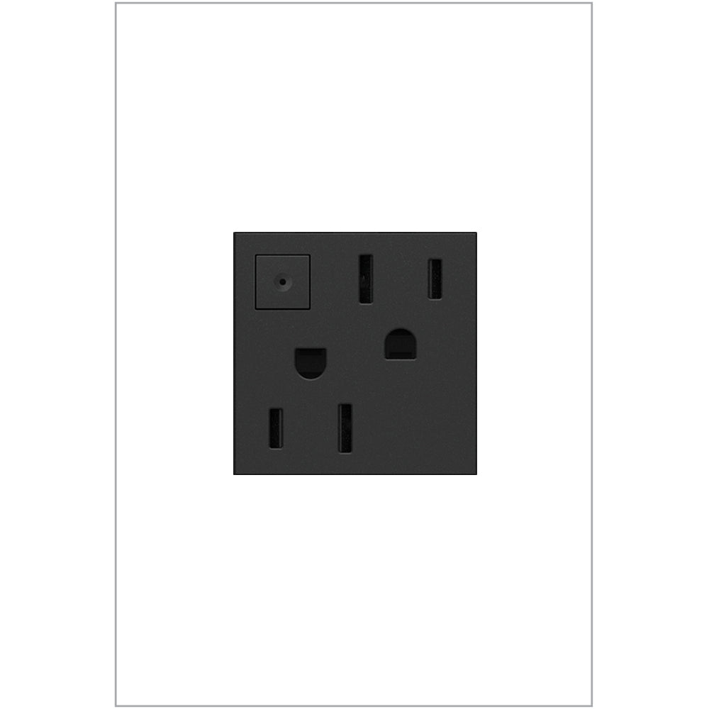 Legrand - ARPS152G4 - Energy-Saving On/Off Outlet - Adorne - Graphite