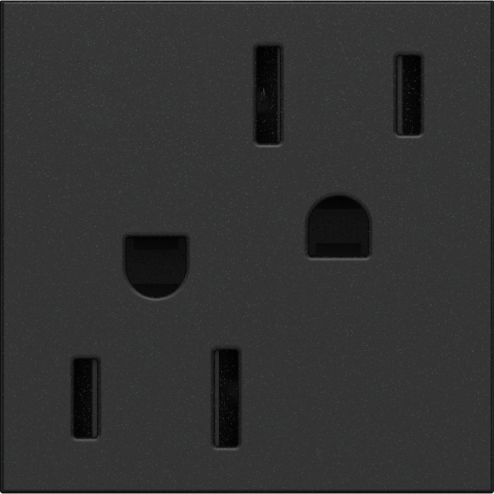 Legrand - ARTR152G4 - 15A Dual Tamper-Resistant Outlet - adorne - Graphite