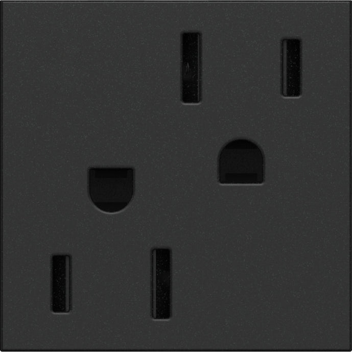 Legrand - ARTR152G4 - 15A Dual Tamper-Resistant Outlet - adorne - Graphite