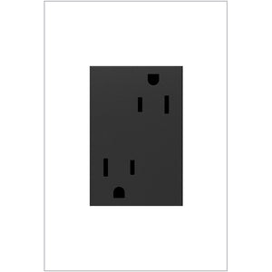 Legrand - ARTR153G4 - 15A Dual Tamper-Resistant Plus-Size Outlet - adorne - Graphite