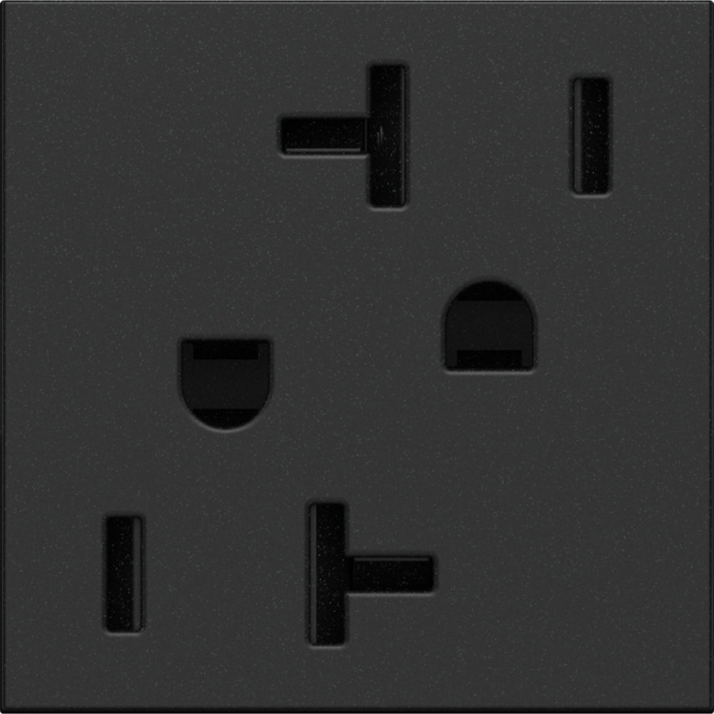 Legrand - ARTR202G4 - 20A Dual Tamper-Resistant Outlet - adorne - Graphite