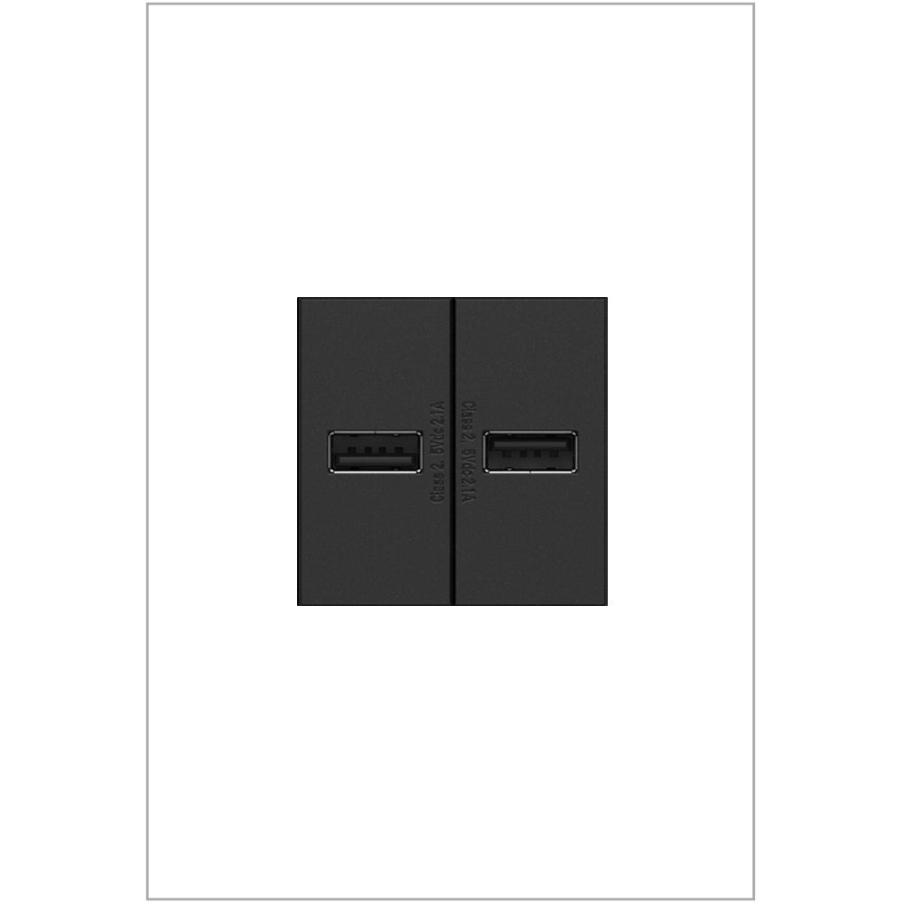 Legrand - ARUSBG4 - Usb Outlet, Half-Size - Adorne - Graphite