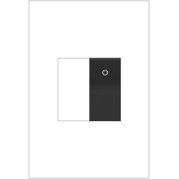 Legrand - ASPD1531G277 - 277V Paddle Switch, Half-Size with Microban - adorne - Graphite