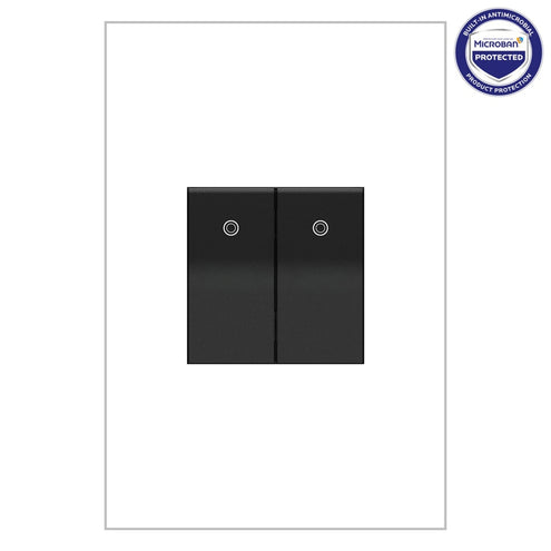 Legrand - ASPD1531G4 - Paddle Switch, Half-Size with Microban - adorne - Graphite