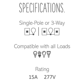 Legrand - ASPD1532G277 - 277V Paddle Switch with Microban - adorne - Graphite