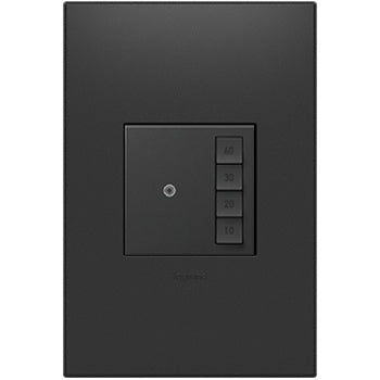 Legrand - ASTM2G2 - Timer Switch, Manual On/Timed Off with Microban - adorne - Graphite