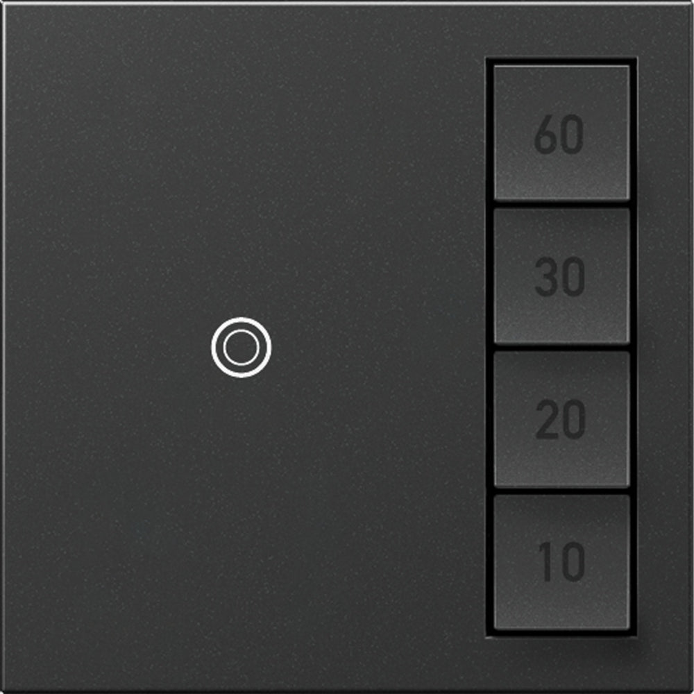 Legrand - ASTM2G2 - Timer Switch, Manual On/Timed Off with Microban - adorne - Graphite