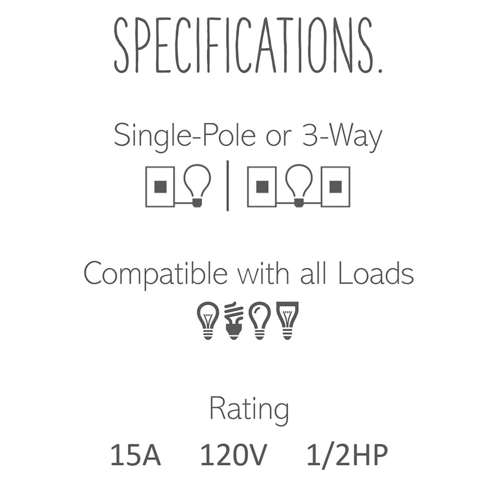 Legrand - ASTP1532G4 - sofTap Switch with Microban - adorne - Graphite