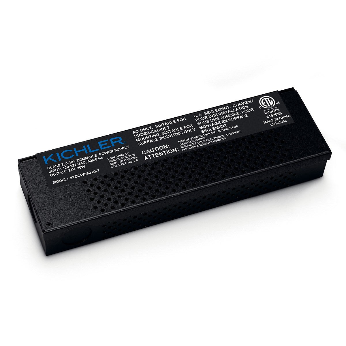 Kichler - 8TD24V090BKT - LED Driver - Led Power Supply 24V - Textured Black