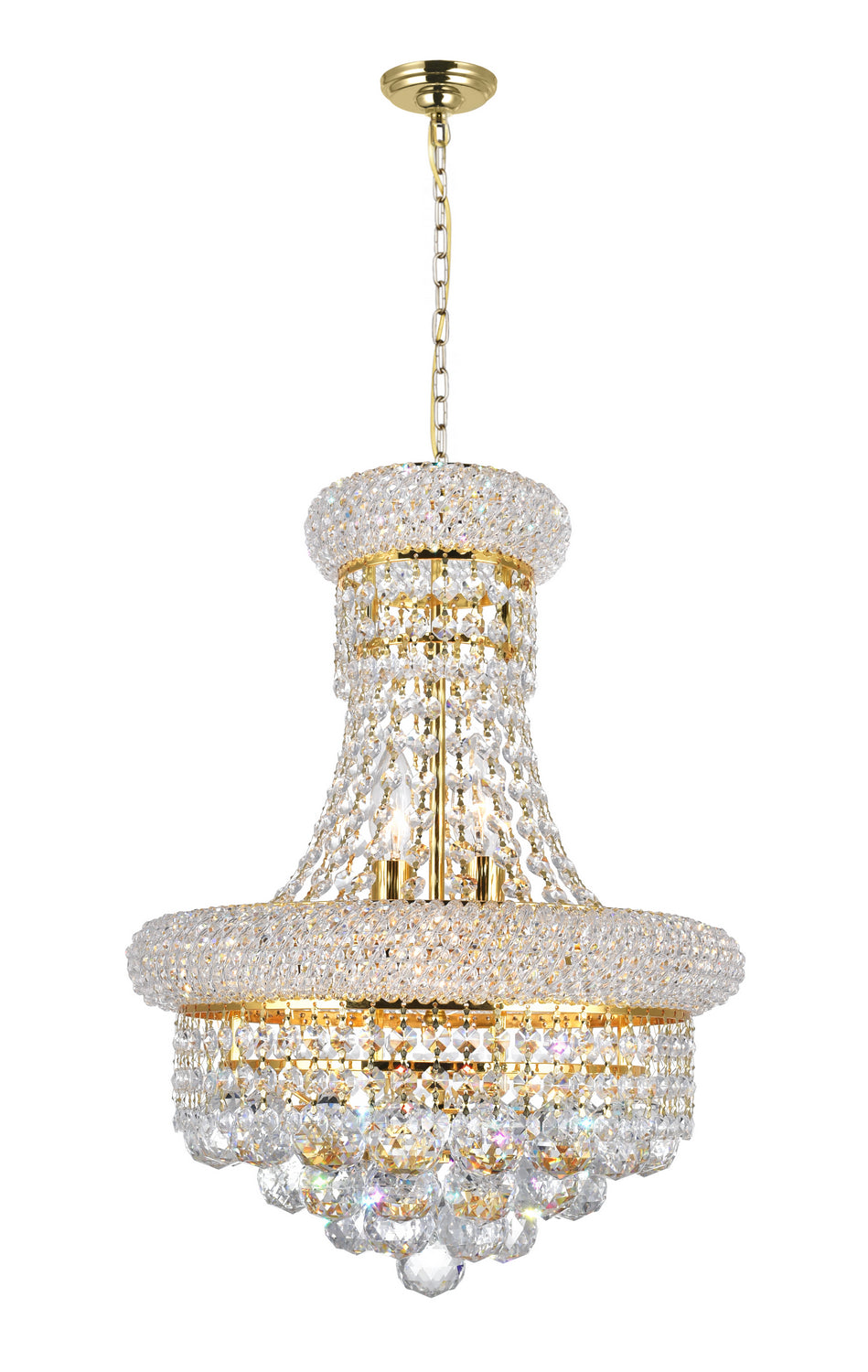 CWI Lighting - 8001P14G - Six Light Chandelier - Empire - Gold