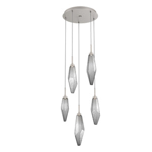 Hammerton Studio - CHB0050-05-BS-CS-C01-L1 - LED Pendant - Rock Crystal - Beige Silver