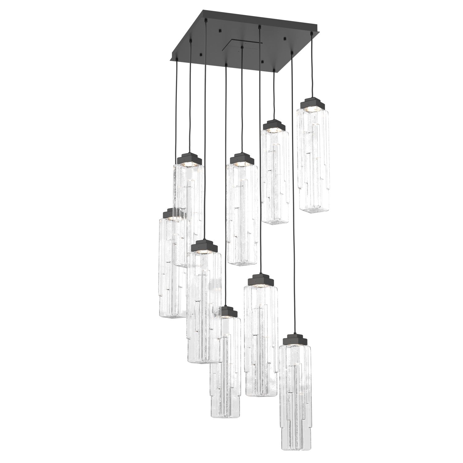 Hammerton Studio - CHB0056-09-MB-LC-C01-L1 - LED Pendant - Ledgestone - Matte Black