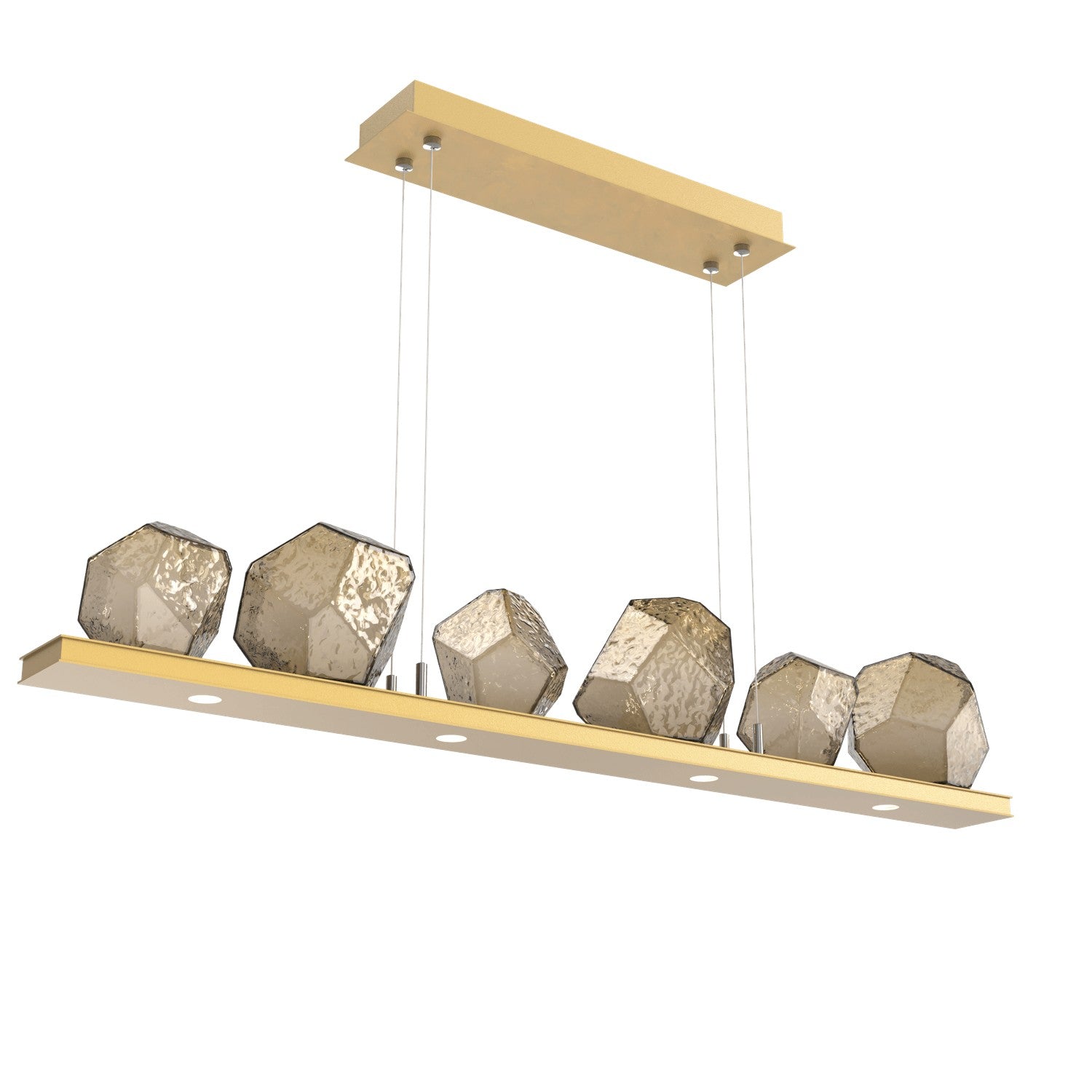 Hammerton Studio - PLB0039-0B-GB-B-CA1-L1 - LED Linear Suspension - Gem - Gilded Brass