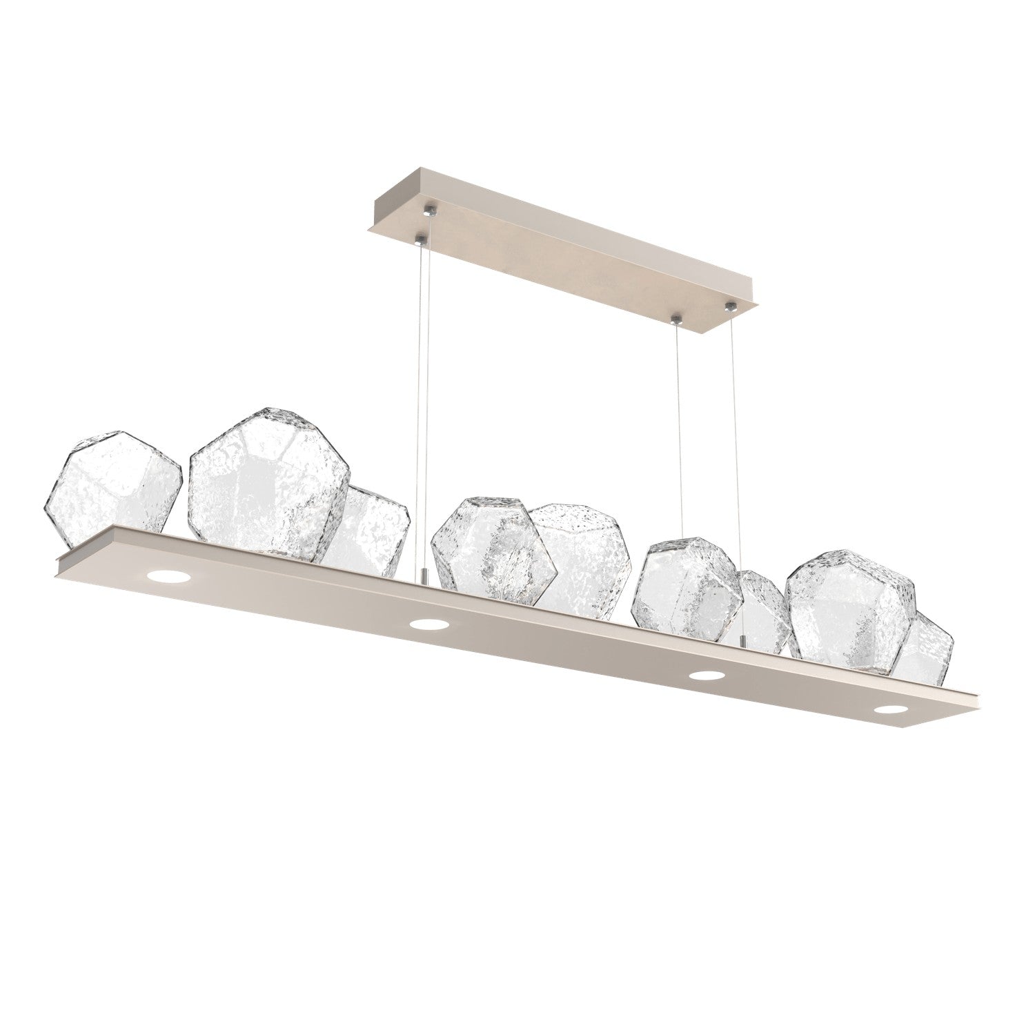 Hammerton Studio - PLB0039-0C-BS-C-CA1-L1 - LED Linear Suspension - Gem - Beige Silver