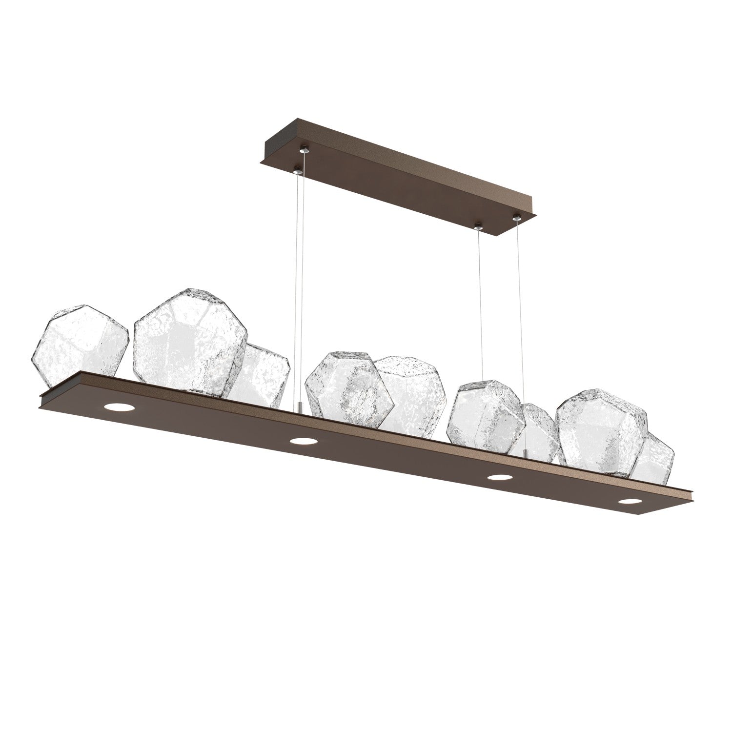 Hammerton Studio - PLB0039-0C-FB-C-CA1-L1 - LED Linear Suspension - Gem - Flat Bronze