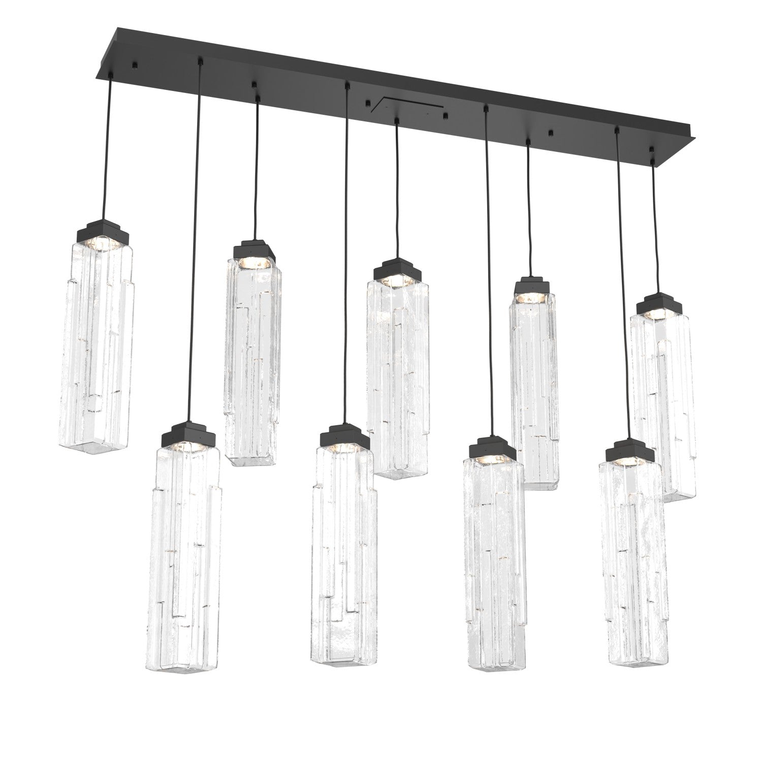 Hammerton Studio - PLB0056-09-MB-LC-C01-L1 - LED Pendant - Ledgestone - Matte Black