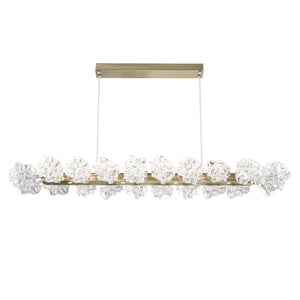 Hammerton Studio - PLB0059-60-HB-BC-CA1-L1 - LED Linear Suspension - Blossom - Heritage Brass