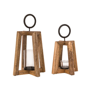 ELK Home - 404689 - Lanterns - Set of 2 - Carmel - Natural