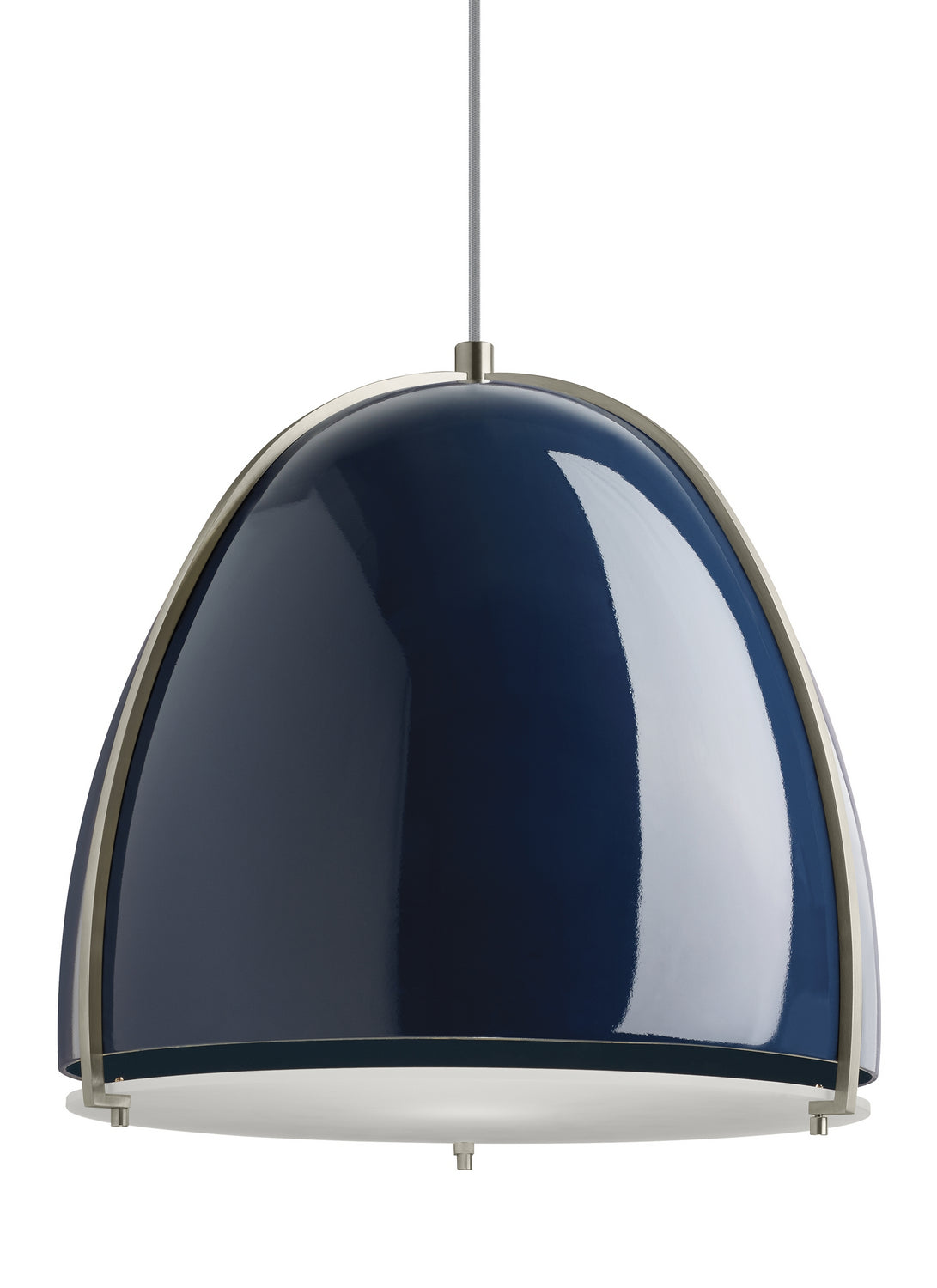 Visual Comfort Modern - 700TDPRVPUS-LED927 - LED Pendant - Paravo - Blue/Satin Nickel