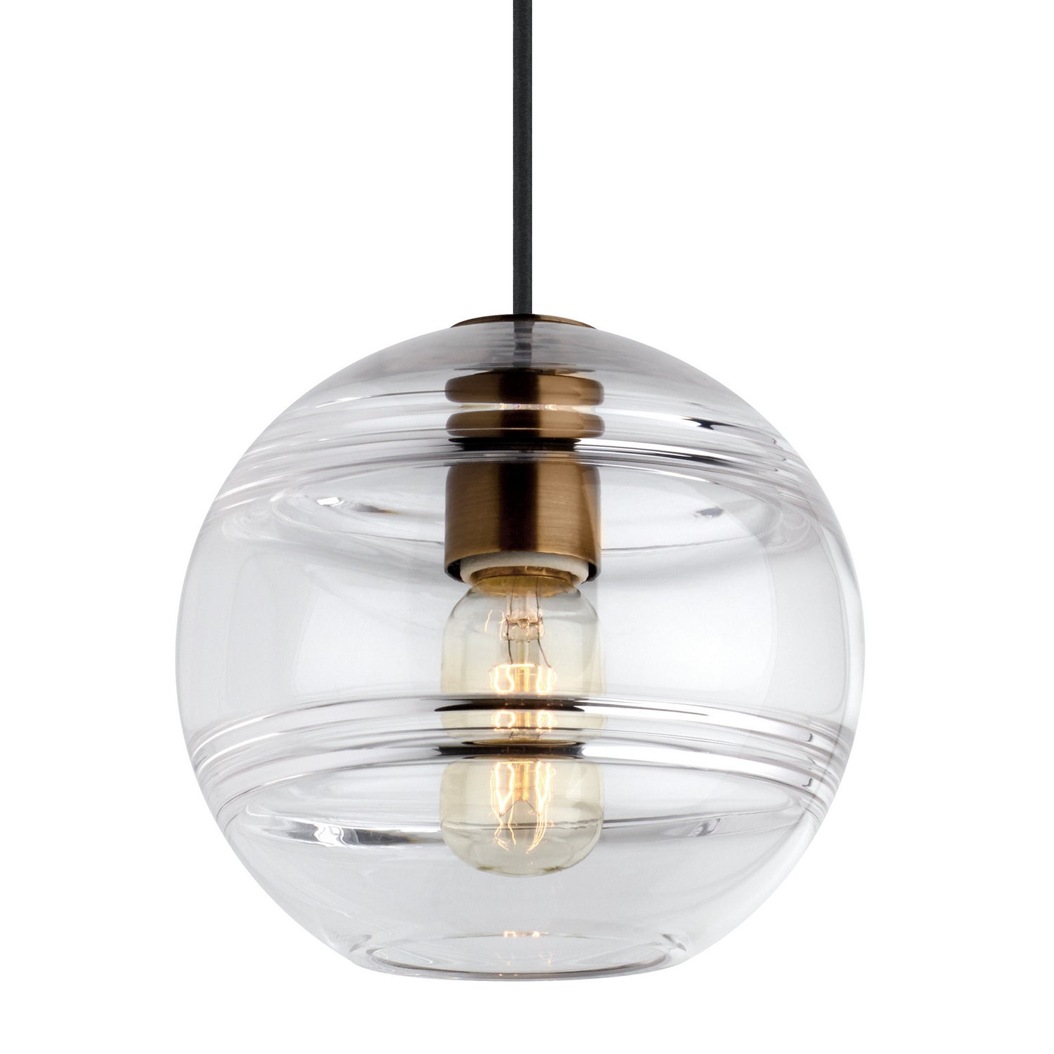 Visual Comfort Modern - 700TDSDNGPCR - One Light Pendant - Sedona - Aged Brass