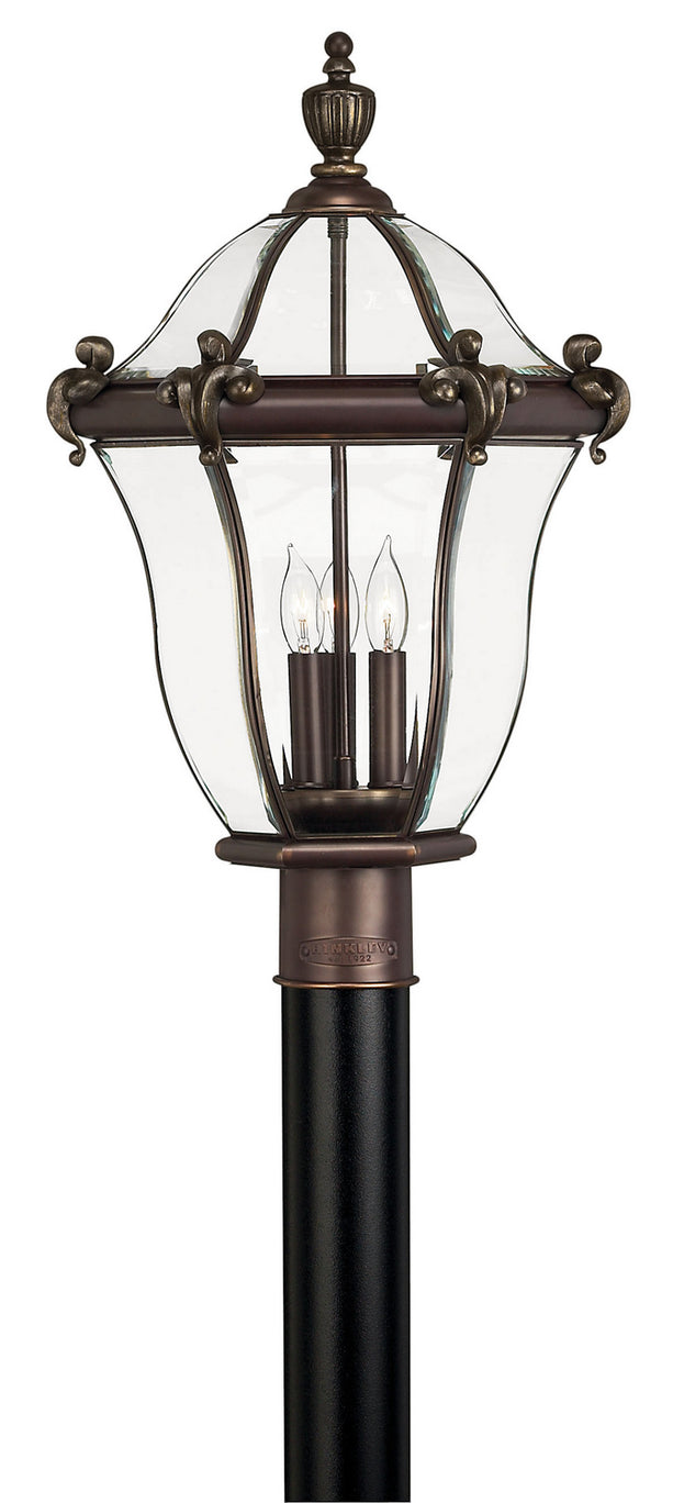 Hinkley - 2441CB - LED Post Top or Pier Mount Lantern - San Clemente - Copper Bronze