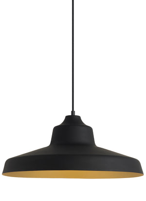 Visual Comfort Modern - 700TDZVOBG - One Light Pendant - Zevo - Black/Gold