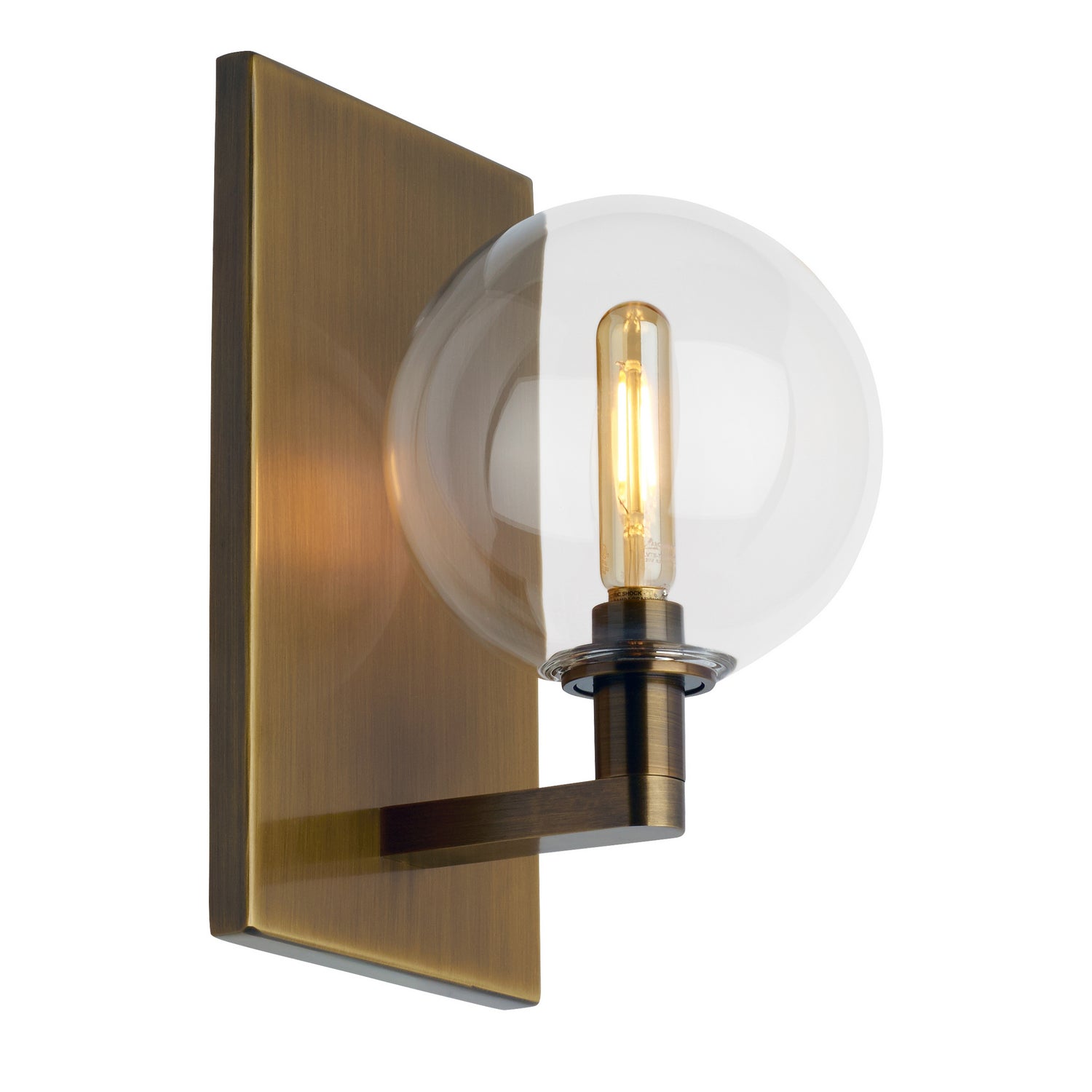 Visual Comfort Modern - 700WSGMBSCR - One Light Wall Sconce - Gambit - Aged Brass