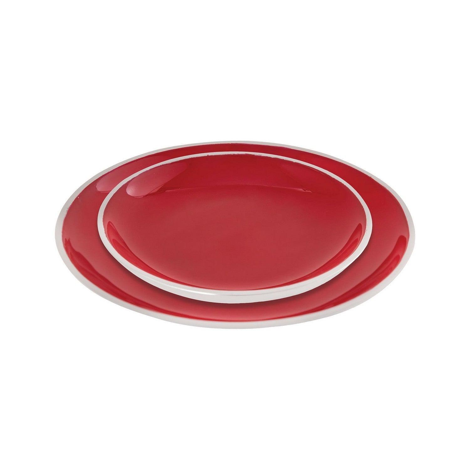 ELK Home - 626791 - Plates (Set of 2) - Red